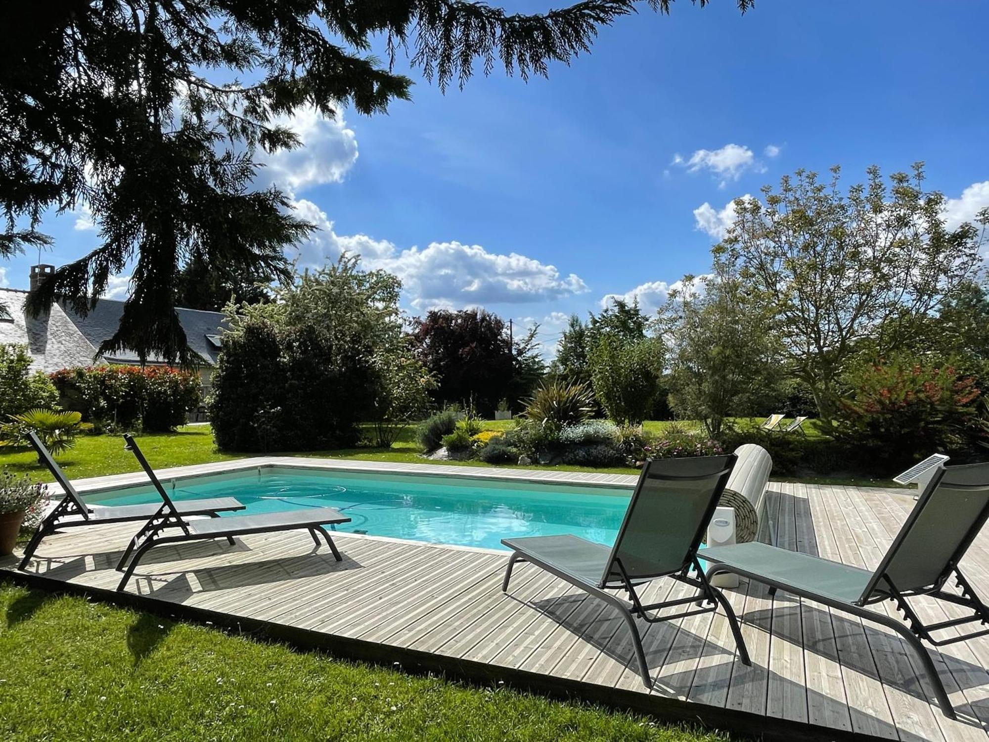 Chambres D Hotes Avec Piscine Et Spa La Foliere Saumur Villebernier 外观 照片