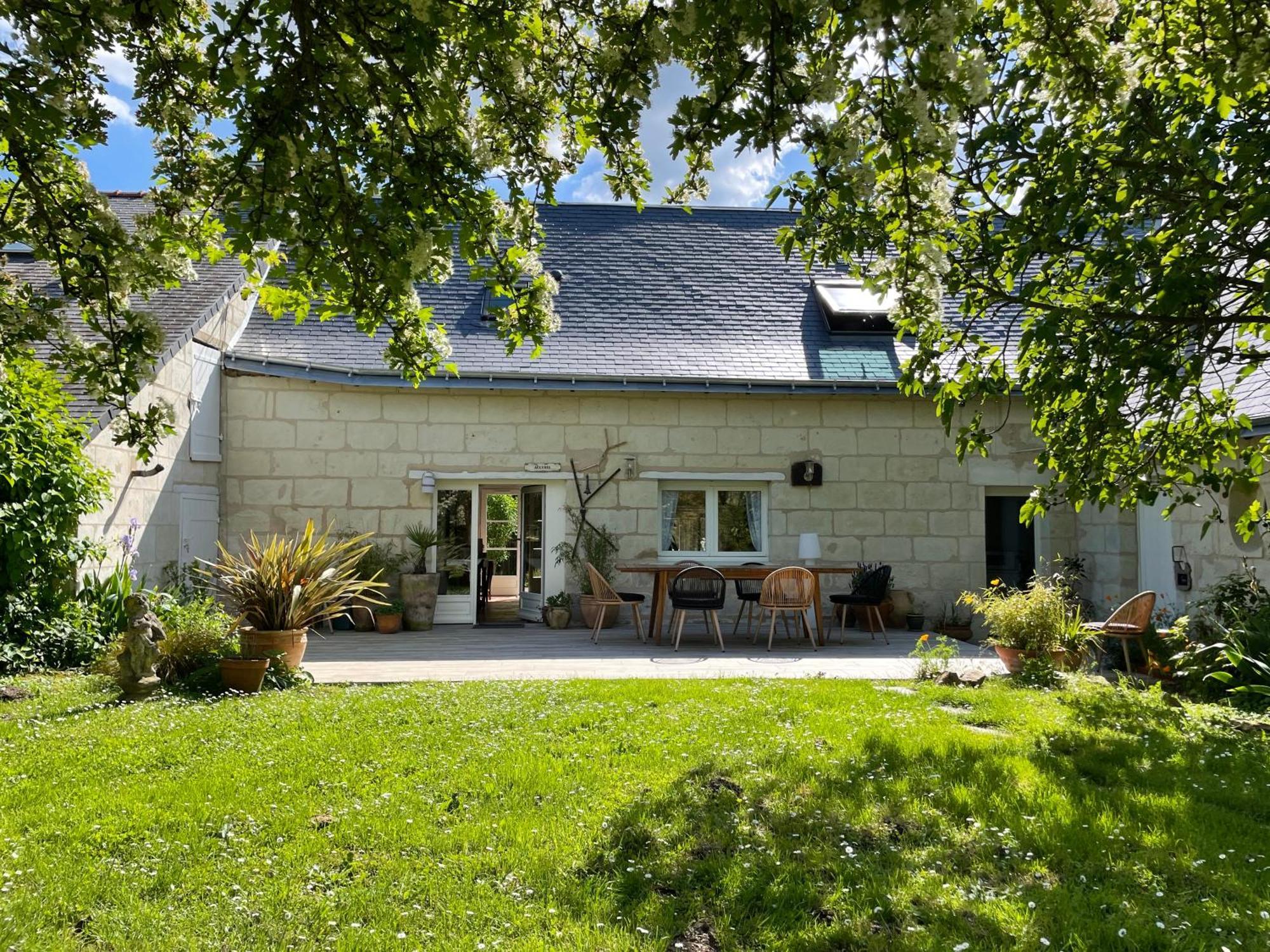 Chambres D Hotes Avec Piscine Et Spa La Foliere Saumur Villebernier 外观 照片